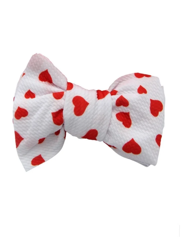 Bambimici Dana Assorted Ribbon Bow Headband For Babies White, Red