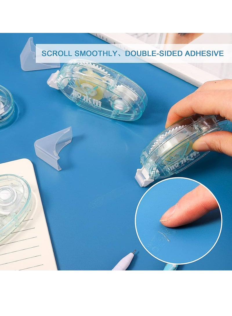 SYOSI 4 Pieces Glue Roller Glue Runner Permanent Adhesive Glue Tape  Double Sided Adhesive Scrapbook Runner Tape for Crafting 10M*8mm, Color Random - Image 2