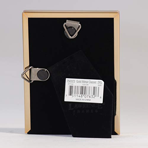 Lawrence Frames 2x3 Gold Metal Classic Bevel Picture Frame - Image 3