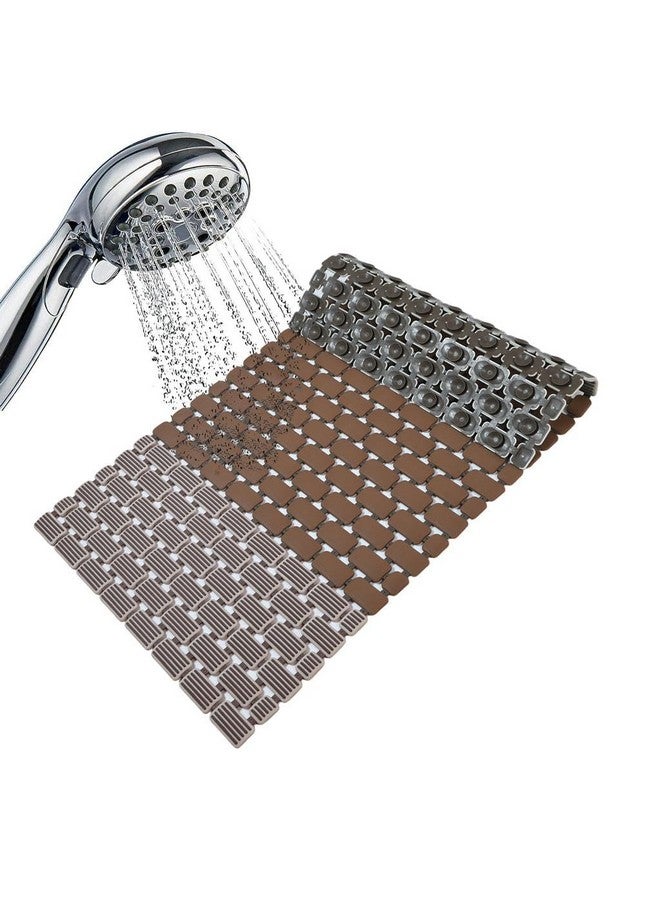 Home-Cloud HomeCloud Shower Mat |Elevate Your Bathing Experience TPE Anti-Slip Spa Shower Mat with Suction Cups for Unrivaled Safety and Comfort | L70xW40cm (Dark Brown) - Image 5