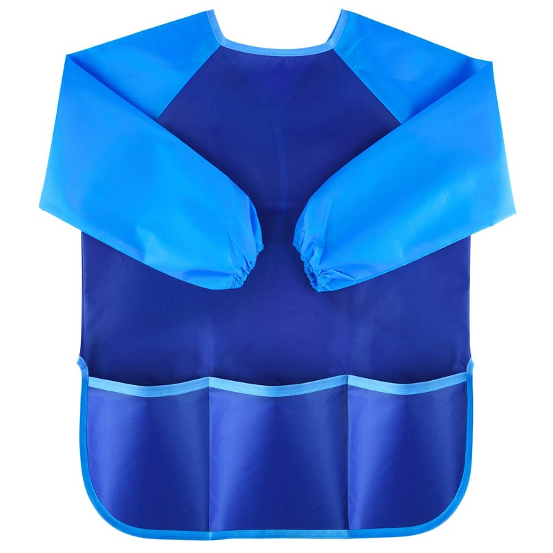 KUUQA Waterproof Children Art Smock Kids Art Aprons with 3 Roomy Pockets,Painting Supplies (Paints and brushes not included) - Image 2
