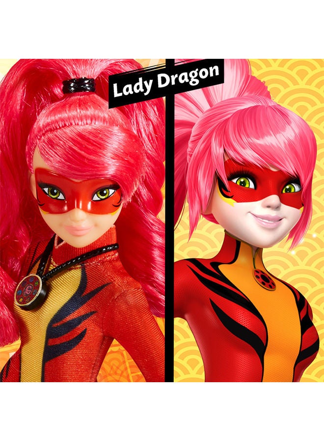 Miraculous دمية ليدي دراجون فاشن مقاس 10.5 بوصة - Image 5