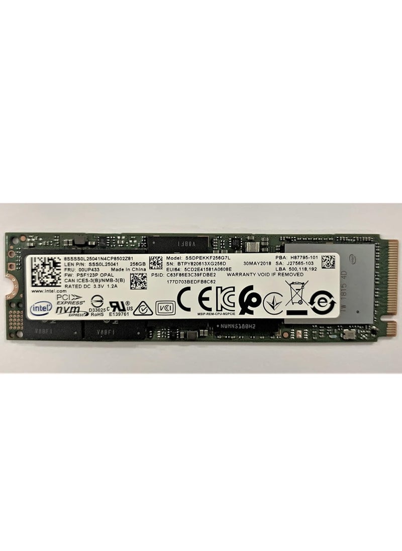 ماركة غير محددة M.2 2280 (منفذ الملحقات الإضافية السريع 3.0 NVMe) / 256 جيجابايت / SSD داخلي / الموديل: SSDPEKKF256G7L /  - Image 1