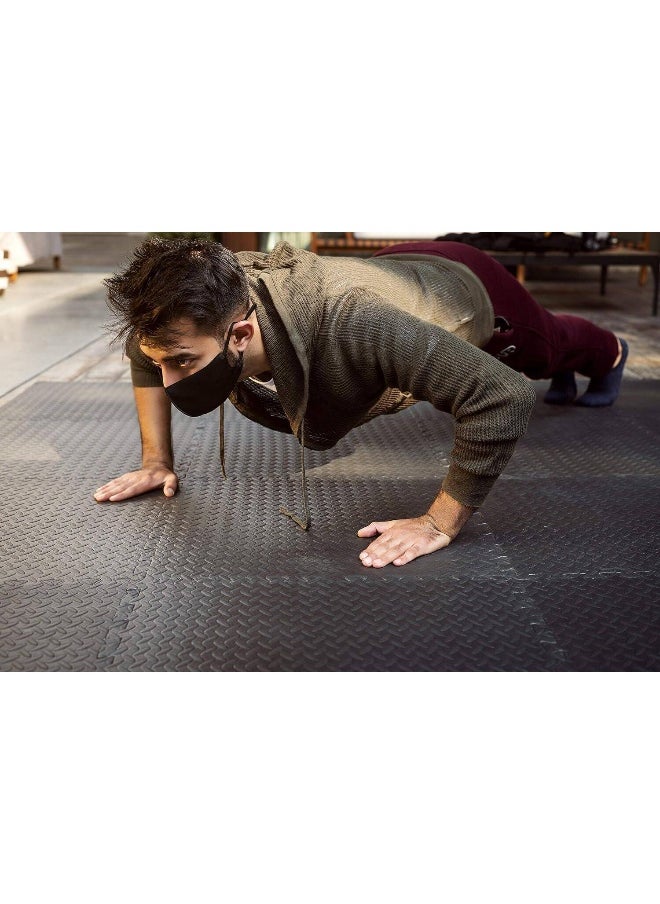 Flexnest Flexnest BY DECATHLON,Flexnest Interlocking Cushion Pro 12Mm Thick Eva Foam Gym Tiles Floor Mat  - Image 3
