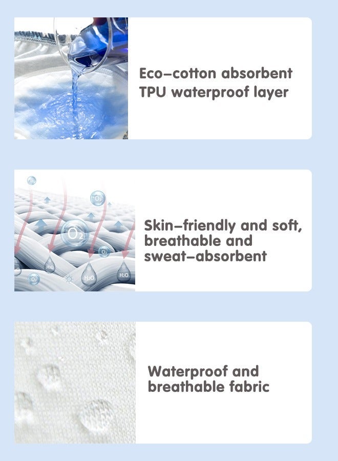 4-Pieces Baby Potty Training Pants, Breathable Potty Training Underwear, Toddler Training Underwear for Boy and Girls, Size 100 / 110 - Image 5