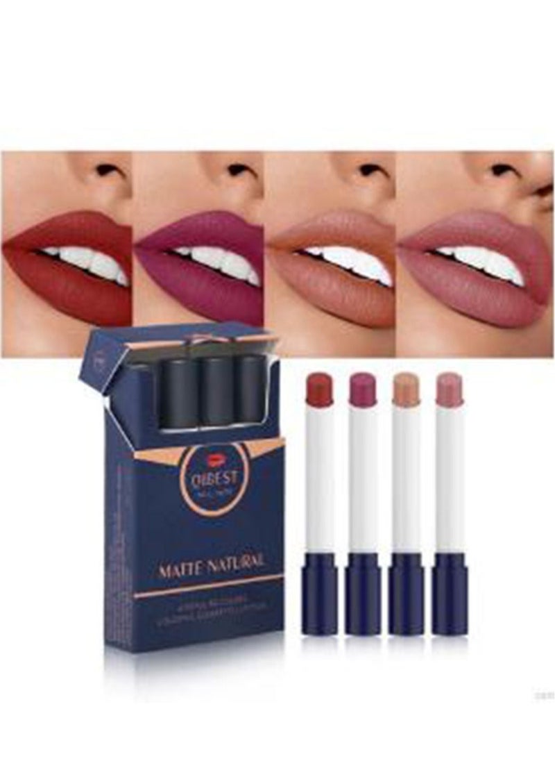 QiBest - Smokey lipstick consisting of 4 different matte colors - Image 1