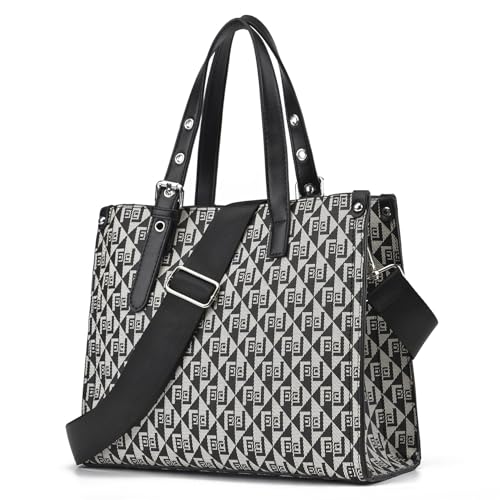 IIDEA Adjustable Crossbody Purse Strap Replacement, Wide Shoulder Strap with Silver Hardware, Universal for Handbags & Canvas Bags(Black) - Image 2