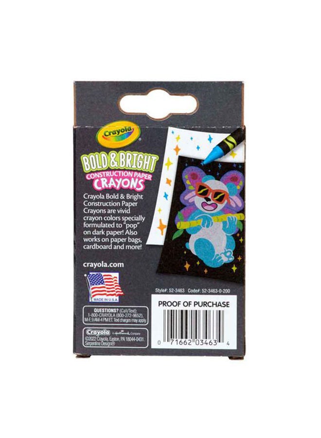 Crayola ألوان ورق البناء، مستلزمات المدرسة والفن، علبة من 24، ألوان جريئة وزاهية، 3+ سنوات - Image 3