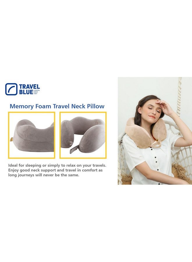 Travel Blue Travel Pillow Memory Foam - Comfortable Memory Foam Pillow with Soft Cover, Excellent Head, Spine and Neck Support - Grey Pillow - Image 4