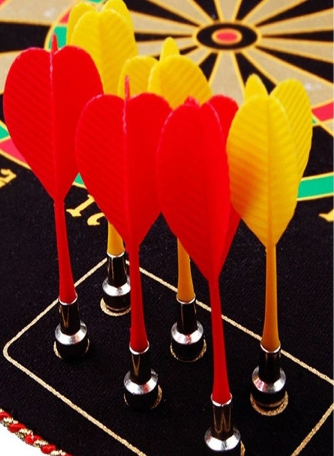 SLYK Magnetic Dart Board Game for Kids to Adults, Double Sided Magnet Dart Board with 6 Non Pointed Magnetic Darts (19 INCH) - Image 5