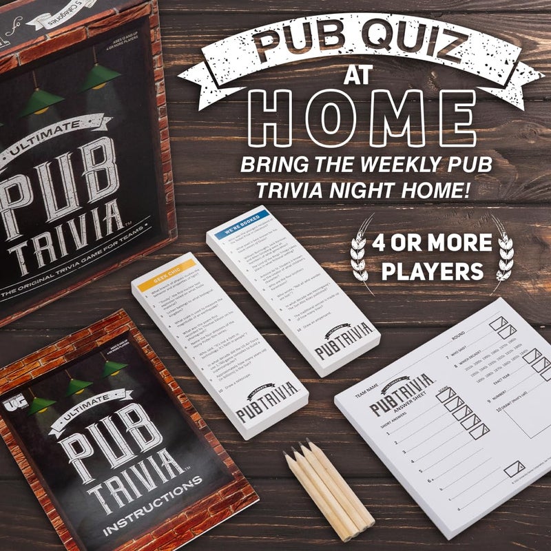 University Games, Ultimate Pub Trivia Team Trivia Game, 4 or More Trivia Loving Players Ages 12 and Up - Image 3