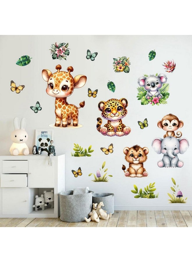 WEWINLE Kids Jungle Animal Wall Stickers for Nursery, Baby Room Decor, Kids Bedroom Decorations - Image 3