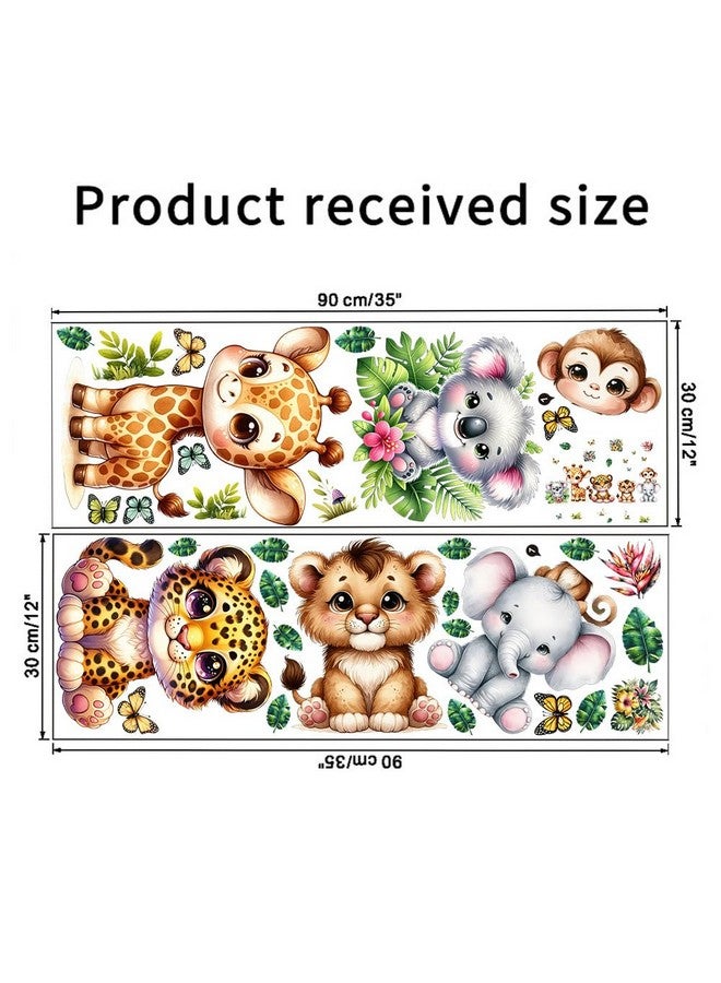 WEWINLE Kids Jungle Animal Wall Stickers for Nursery, Baby Room Decor, Kids Bedroom Decorations - Image 5