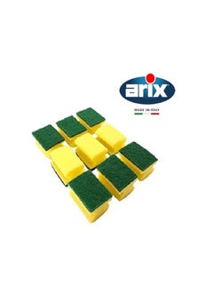 arix Arix Grip Sponge 9 pcs - Heavy-Duty Scouring Sponges for Tough Cleaning Tasks  - Image 4