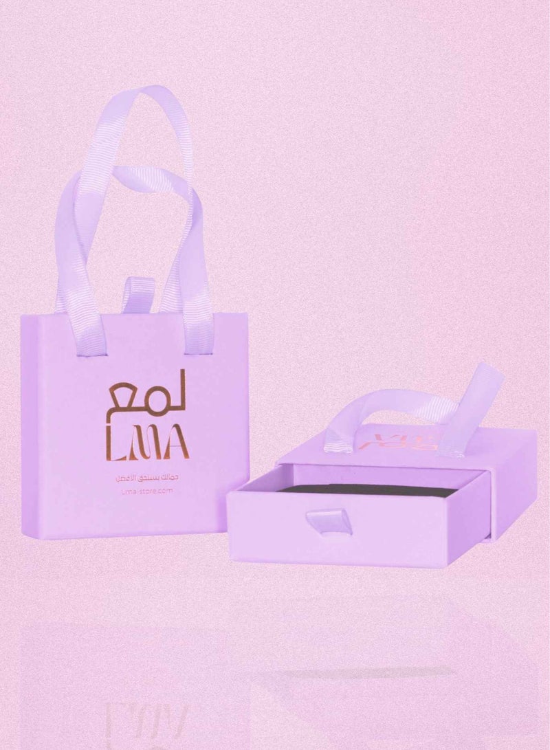 LMA' Luxury Silver Jewelry Set (Necklace, Earrings, Ring) for Women - Image 2