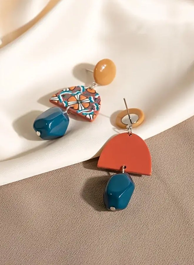 Ready For Chai 1pair colorful dangle earrings set - Image 3