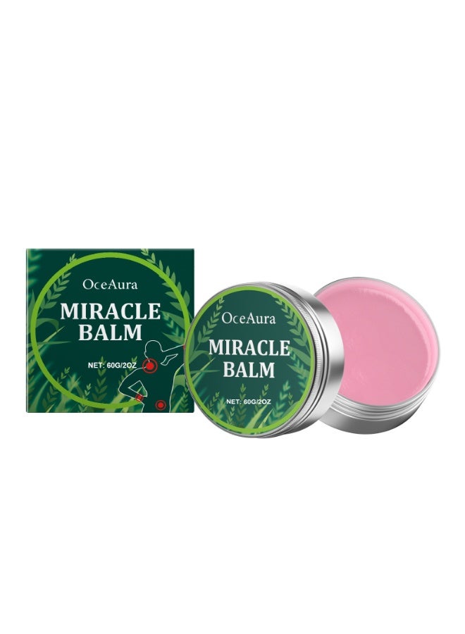 OceAura Miracle Herbal Balm, Balm Soothing Joint Cream For All External Parts Of The Body Such As The Back, Hands, Feet 60G - Image 1