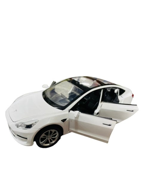 1 Piece Pullback Diecast Car Tesla Model S -Assorted