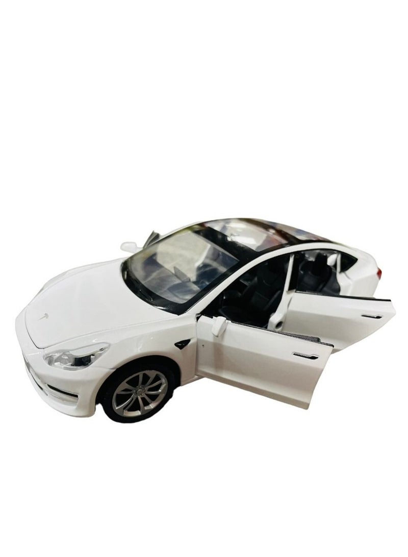 1 Piece Pullback Diecast Car Tesla Model S -Assorted