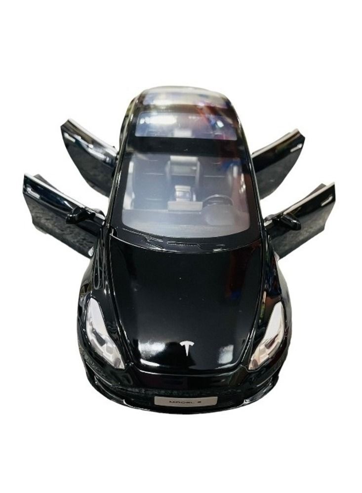 1 Piece Pullback Diecast Car Tesla Model S -Assorted
