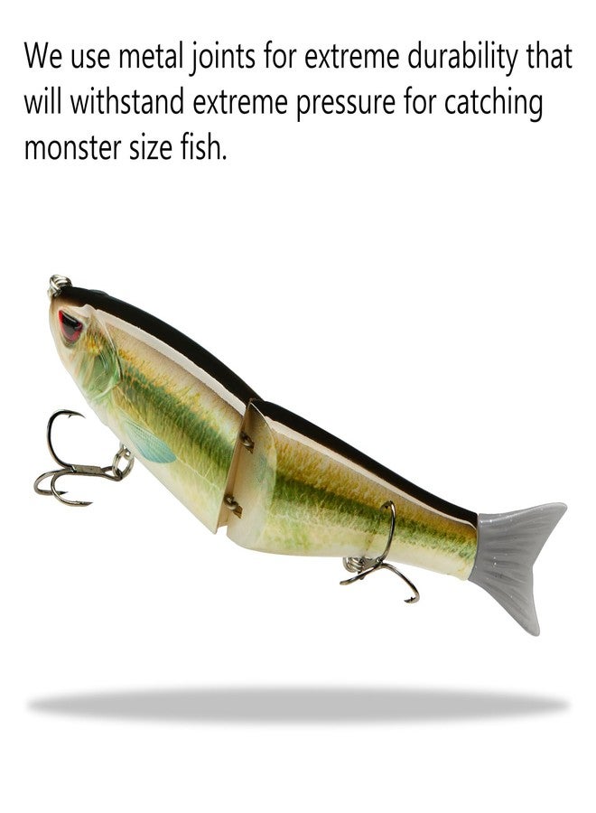 Bassdash SwimShad Glide Baits Jointed Swimbait Bass Pike Salmon Trout Muskie Fishing Lure - Image 5