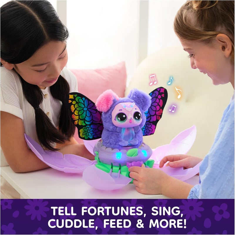 HATCHIMALS - Bloomables My Magic Flower PuppyFly - Repeat Double Hatching Butterfly Caterpillar - Interactive Plush & Animals - 100 Sounds & Reactions - Children's Toy Ages 5+ - Random Model - Image 4