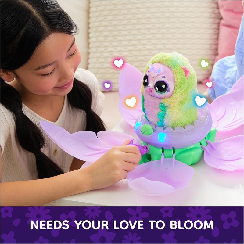 HATCHIMALS - Bloomables My Magic Flower PuppyFly - Repeat Double Hatching Butterfly Caterpillar - Interactive Plush & Animals - 100 Sounds & Reactions - Children's Toy Ages 5+ - Random Model - Image 3