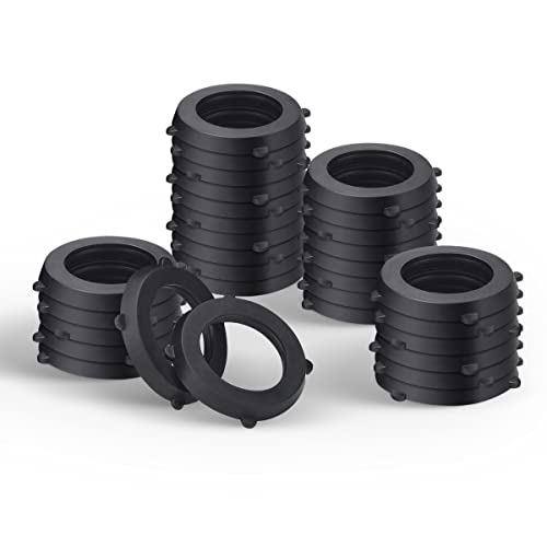SmoTecQ Garden Hose Washers Rubber Washers Seals, Fit All Standard 3/4" Garden Shower Hose and Water Faucet Fittings (30 Pack, Black) - Image 2