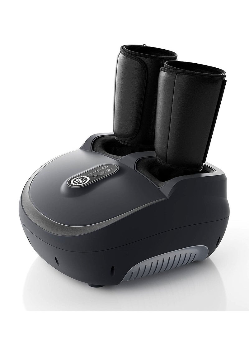 Generic - Intelligent LEG Massager, 5 Modes, 9 Levels, 8D Airbag, Full LEG & Foot Coverage, Heating, Kneading, 60W, 100-220V, 5-30 Min Timer, 40-50°C Heat, 5.9KG Black - Image 1