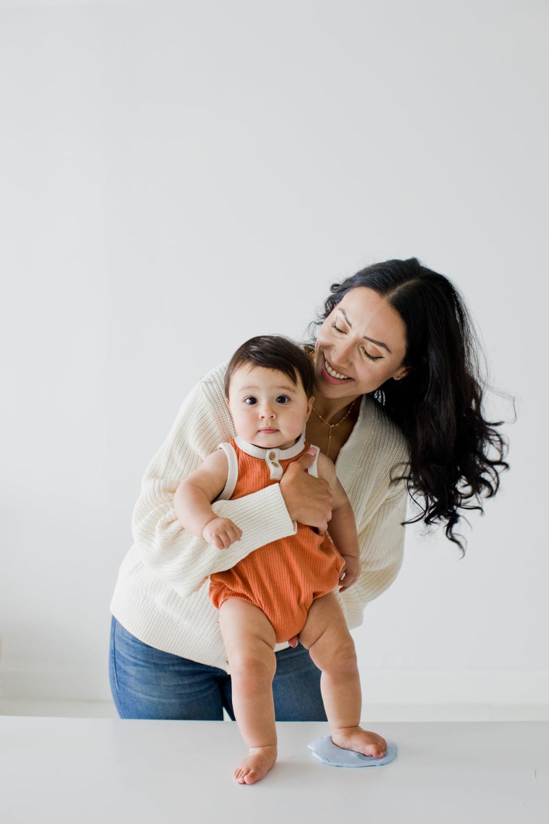 Pearhead Babyprints Baby's First Handprint or Footprint Ornament Kit, Easy No-Bake DIY Clay Impression, Christmas Baby Keepsake Gift, Blue - Image 5