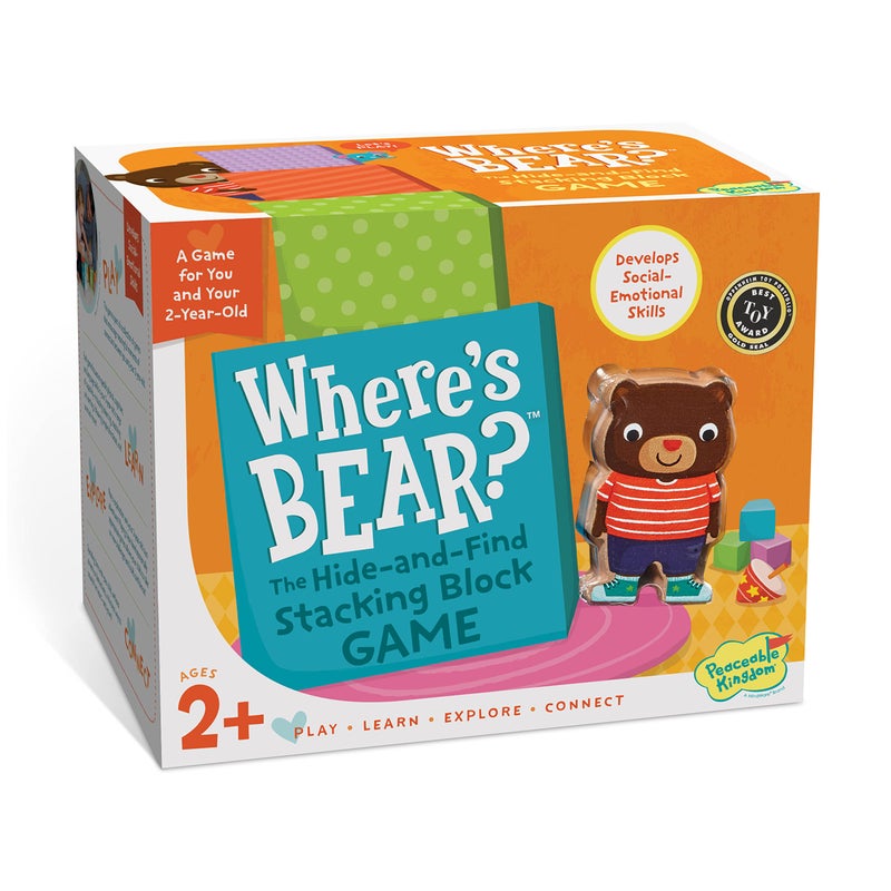 Peaceable Kingdom Wheres Bear The Hide and Find Stacking Block Game for 2 Year Olds - Image 3