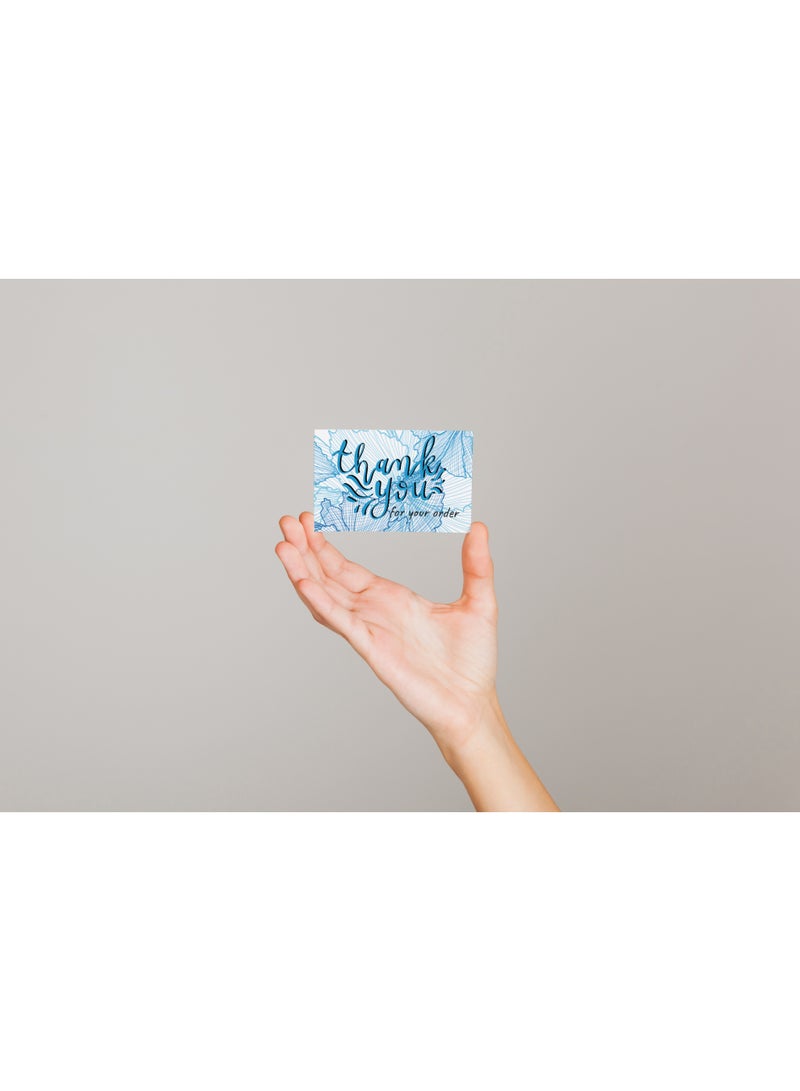 Luxury Thank You Cards Set – 100 Premium Cards – 5×9 cm – High-Quality Finish - Image 3