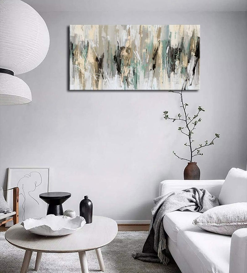 tigeridge Abstract Wall Art Living Room Wall Decor Canvas Art Modern Canvas Pictures Contemporary Abstract Artwork for Bedroom Bathroom Kitchen Office Home Wall Decor Framed Ready to Hang 20" x 40" - Image 5