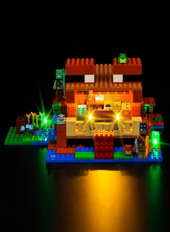 VONADO LED Light Kit Compatible with Lego Minecraft The Frog House 21256 (Lights Only, No Models) Creative Lighting Set Accessories Compatible with Lego 21256 Building Set - Image 1
