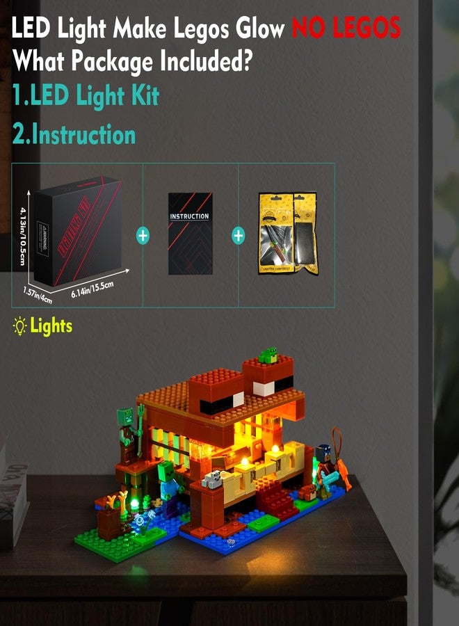 VONADO LED Light Kit Compatible with Lego Minecraft The Frog House 21256 (Lights Only, No Models) Creative Lighting Set Accessories Compatible with Lego 21256 Building Set - Image 5