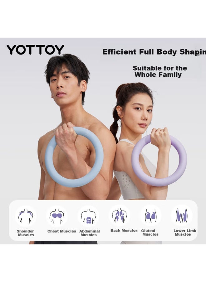 Yottoy Ring Dumbbell Uni Home Fitness Solid Plating Pure Iron Dumbbell 3kg Pink - Image 3