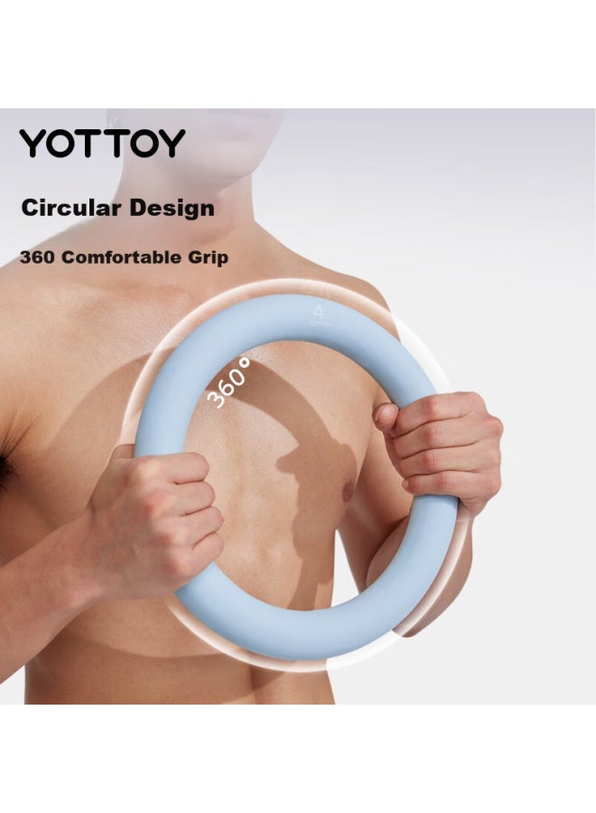 Yottoy Ring Dumbbell Uni Home Fitness Solid Plating Pure Iron Dumbbell 3kg Pink - Image 2