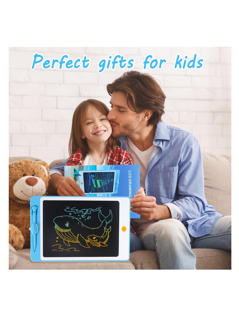 SYOSI LCD Writing Tablet Doodle Board, 10 Inch Portable Drawing Board for Kids Reusable Writing Pad for Toddlers Educational Learning Toys Gifts for 3 4 5 6 7 8 Years Old Girls Boys (Blue, 10 inch) - Image 1