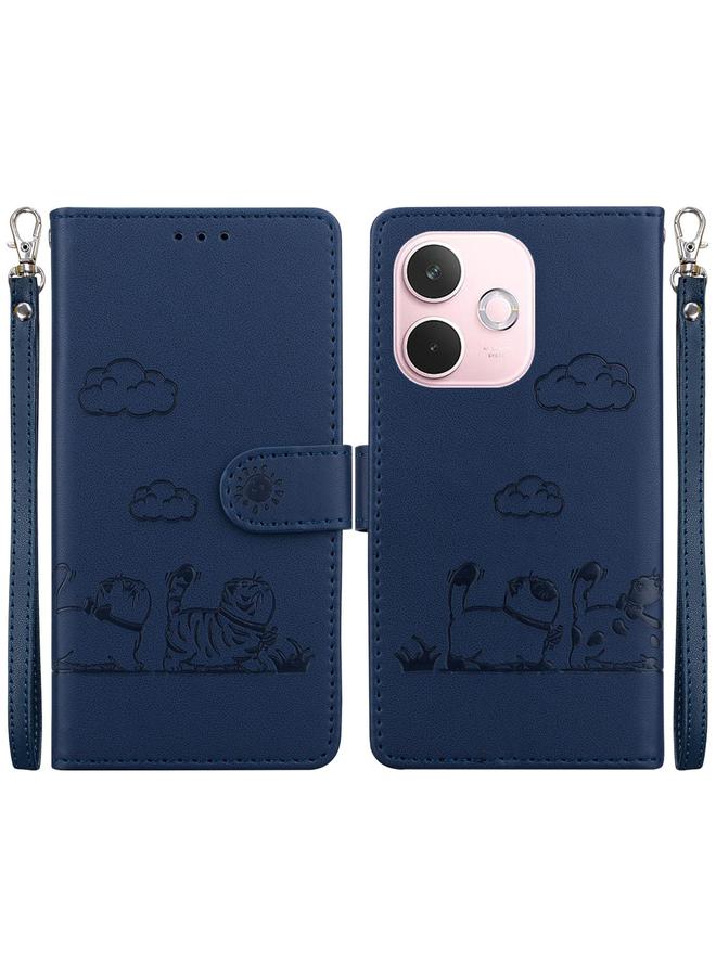erorex Case For OPPO A5 Pro 5G Cute Cats RFID Leather Phone Case - Image 1