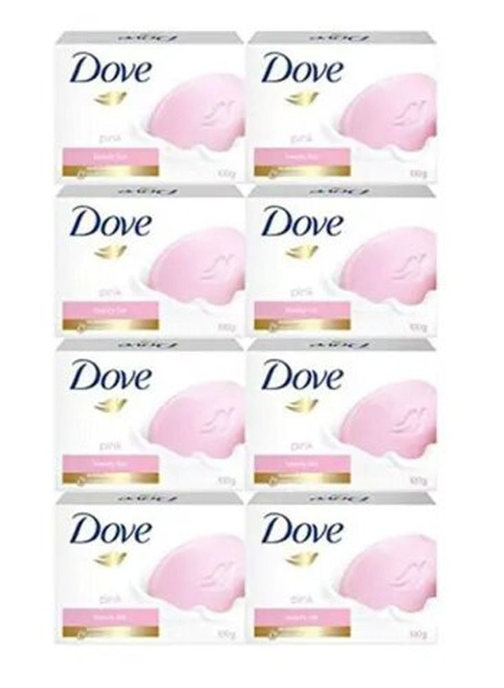 دوف الوردي شريط كريم بار 100g (حزمة من 8) - Image 4