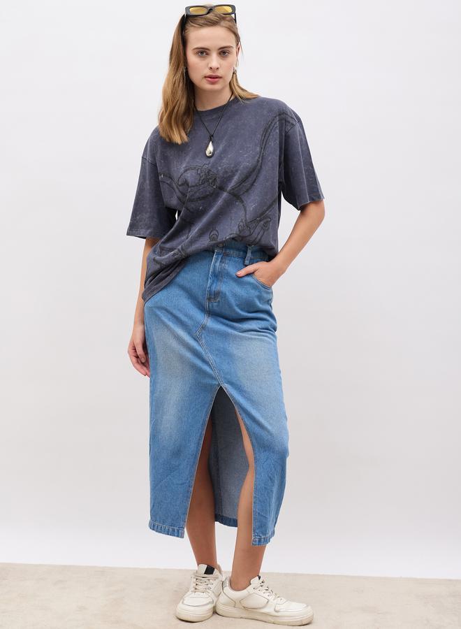 Disney Graphic Print Short Sleeve Oversized T-Shirt - Image 2