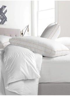 Asraar Dream Bundle 3-Piece Set – Includes 1 Mattress Topper 140 x 200cm and 2 Prime Pillows 75 x 50cm – Luxurious Bedding Set for Ultimate Comfort – Perfect for Revitalizing Sleep – Soft Pillows with a Plush Mattress Topper – Ideal for All-Season Bedding  - Image 3