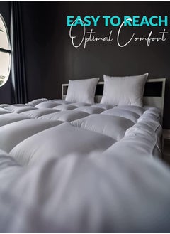 Asraar Dream Bundle 3-Piece Set – Includes 1 Mattress Topper 140 x 200cm and 2 Prime Pillows 75 x 50cm – Luxurious Bedding Set for Ultimate Comfort – Perfect for Revitalizing Sleep – Soft Pillows with a Plush Mattress Topper – Ideal for All-Season Bedding  - Image 4