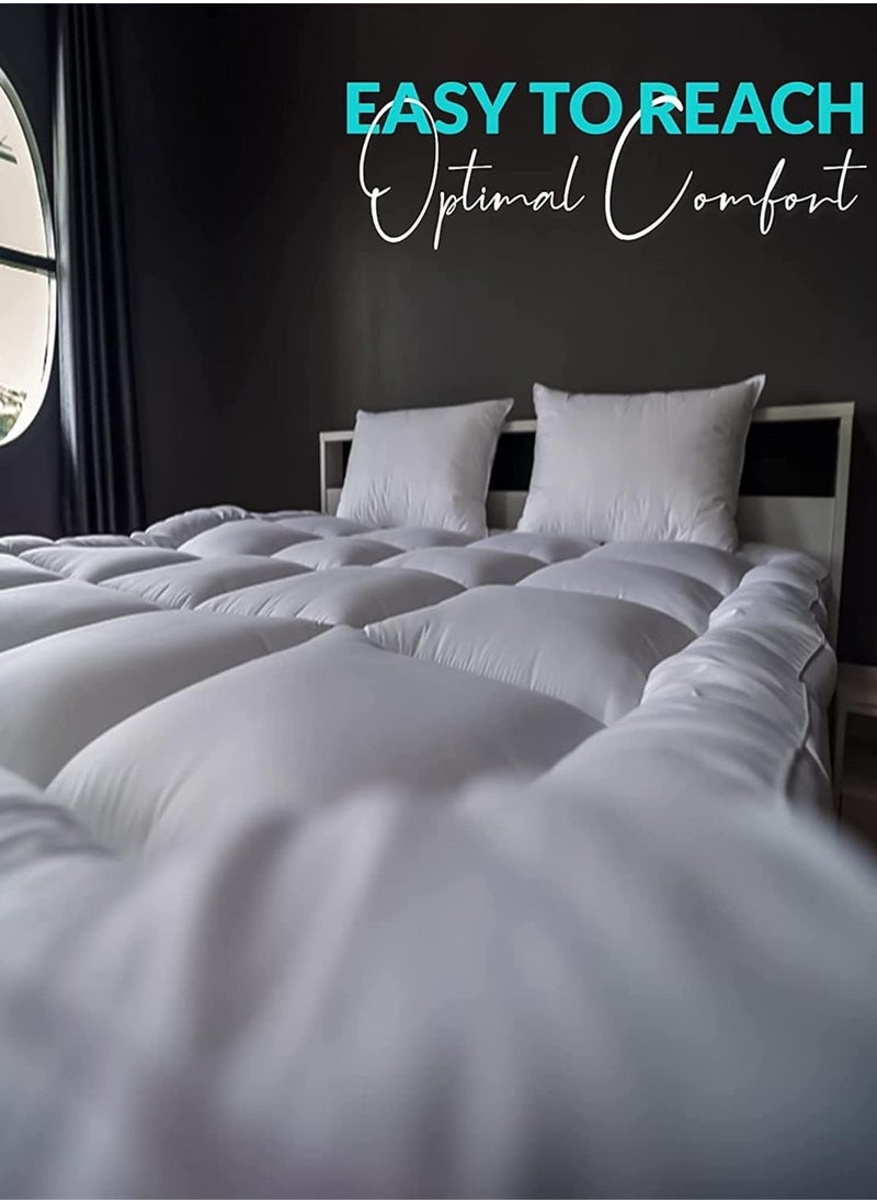 Asraar - Dream Bundle 3-Piece Set – Includes 1 Mattress Topper 140 x 200cm and 2 Prime Pillows 75 x 50cm – Luxurious Bedding Set for Ultimate Comfort – Perfect for Revitalizing Sleep – Soft Pillows with a Plush Mattress Topper – Ideal for All-Season Bedding - Image 1