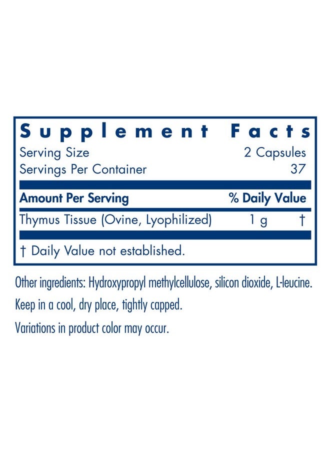 Thymus Natural Glandular Immune Support 75 Vegicaps - pzsku/Z1D513EE8DCDECCA47E1AZ/45/_/1695146292/14cfb4a9-01ae-44c5-ada2-71e9e7560f02