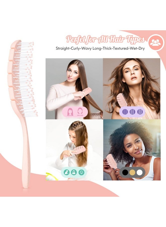 Sofmild Hair Brushsofmild Curved Vented Paddle Brush For Faster Blow Dryingdetangle Brush Flexible Bristles Glide Thru Tangles With Ease Detangling Styling Hair Brushes For Women Curly Thick Wet Hair - Image 5
