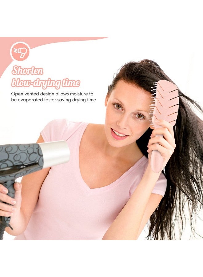 Sofmild Hair Brushsofmild Curved Vented Paddle Brush For Faster Blow Dryingdetangle Brush Flexible Bristles Glide Thru Tangles With Ease Detangling Styling Hair Brushes For Women Curly Thick Wet Hair - Image 4