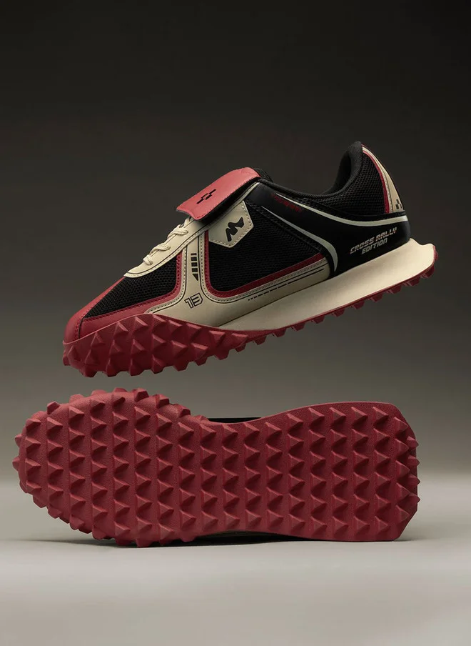 The Souled Store  The Souled Store Men Velocity Printed Low Top Sneakers in White, Black & Red  | Best Price UAE