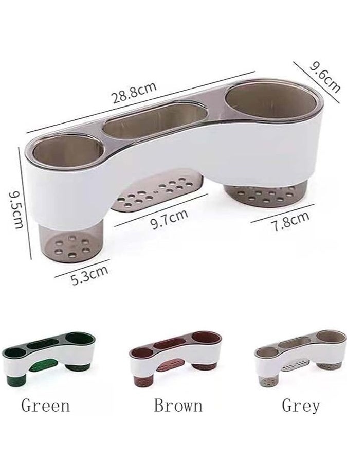 Spaceshoop Adhesive Hair Dryer Holder Wall Mounted Hair Dryer Rack With Organizer Cup Styling Tools Storage Rack Organizer for Bathroom Washroom  - Image 5