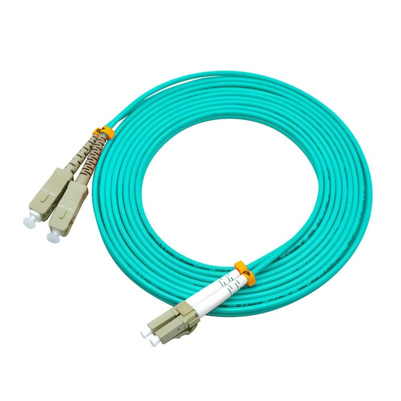Jeirdus 3Meters 10ft LC to SC Duplex 50/125 10G OM3 Multi-Mode Fiber Optic Cable Jumper Optical Patch Cord LC-SC - Image 3